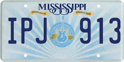 MS license plate IPJ913