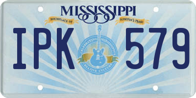 MS license plate IPK579