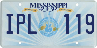 MS license plate IPL119