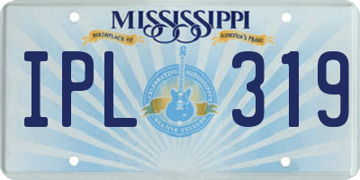 MS license plate IPL319