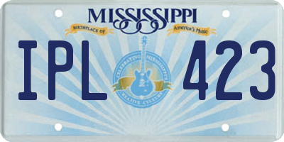 MS license plate IPL423