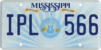 MS license plate IPL566