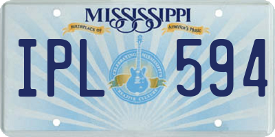 MS license plate IPL594
