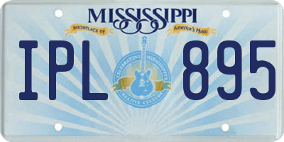 MS license plate IPL895