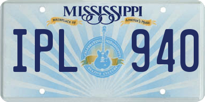 MS license plate IPL940