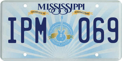 MS license plate IPM069