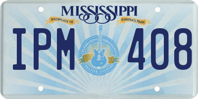 MS license plate IPM408