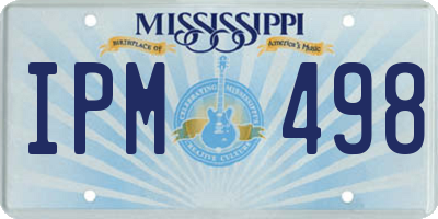 MS license plate IPM498