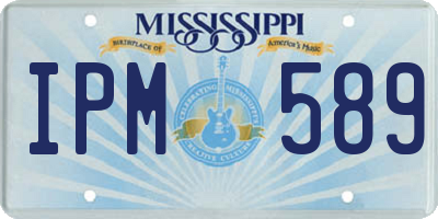 MS license plate IPM589
