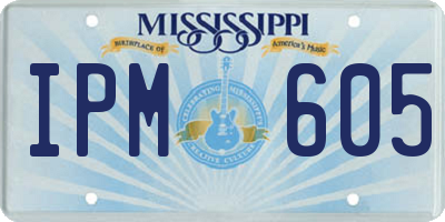 MS license plate IPM605