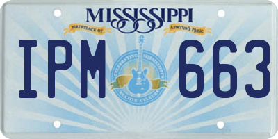 MS license plate IPM663