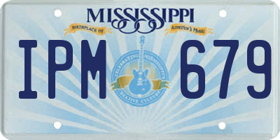 MS license plate IPM679