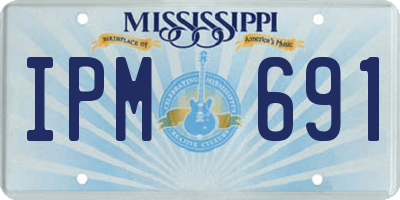 MS license plate IPM691