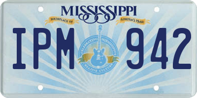 MS license plate IPM942