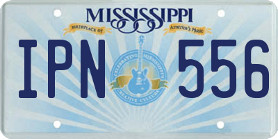 MS license plate IPN556