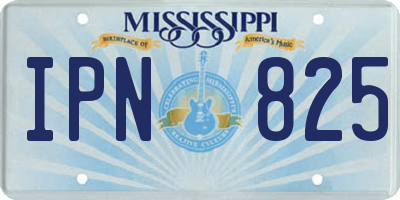 MS license plate IPN825