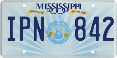 MS license plate IPN842