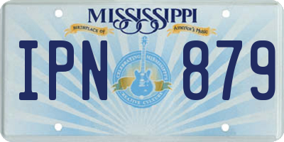 MS license plate IPN879