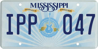 MS license plate IPP047