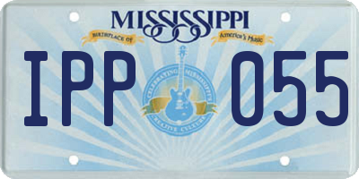 MS license plate IPP055