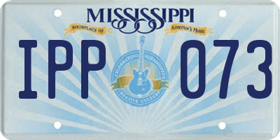MS license plate IPP073
