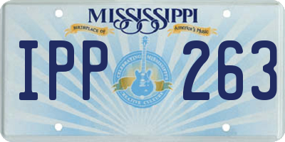 MS license plate IPP263
