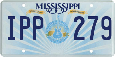 MS license plate IPP279