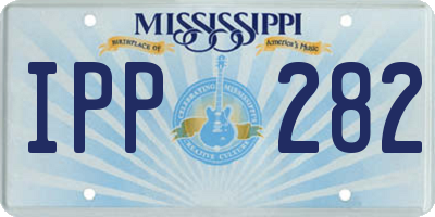 MS license plate IPP282