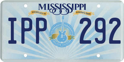 MS license plate IPP292