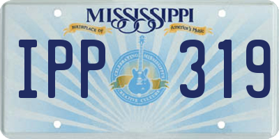 MS license plate IPP319