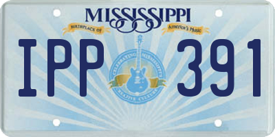MS license plate IPP391