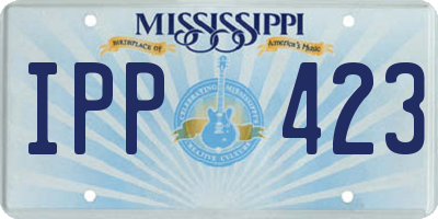 MS license plate IPP423