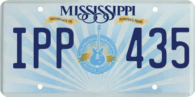 MS license plate IPP435