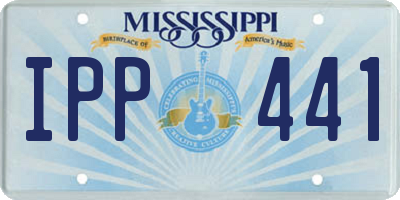 MS license plate IPP441