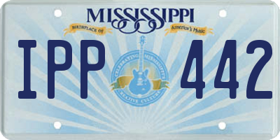 MS license plate IPP442