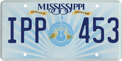 MS license plate IPP453