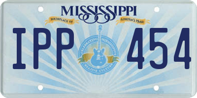 MS license plate IPP454