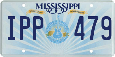MS license plate IPP479