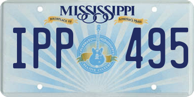 MS license plate IPP495