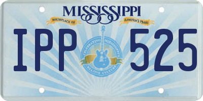 MS license plate IPP525