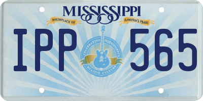 MS license plate IPP565