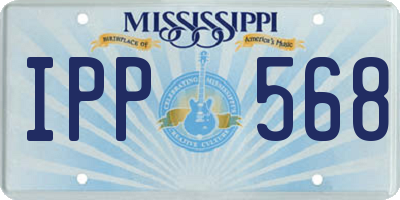 MS license plate IPP568