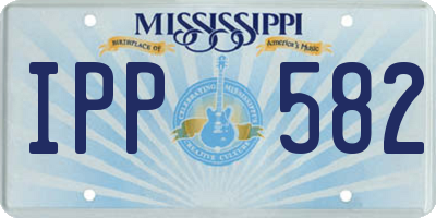 MS license plate IPP582