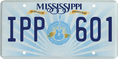 MS license plate IPP601