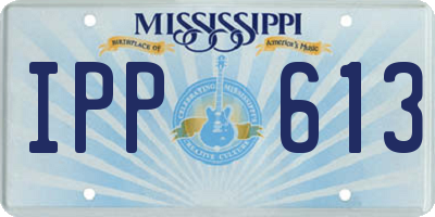 MS license plate IPP613