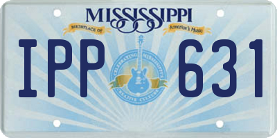 MS license plate IPP631