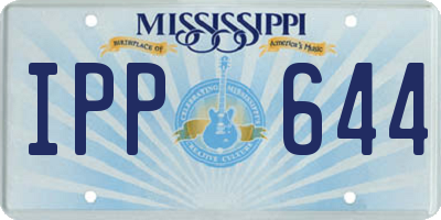 MS license plate IPP644
