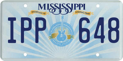 MS license plate IPP648