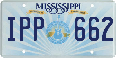 MS license plate IPP662