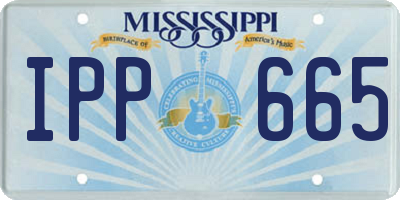 MS license plate IPP665